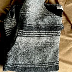 Grey striped Cathy Daniel’s sweater
